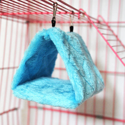 Parrot Triangle Hammock - Pure Color Parrot Parrotlet Winter Warmth Cotton Nest Hanging Cage Hanging Suspension Nest