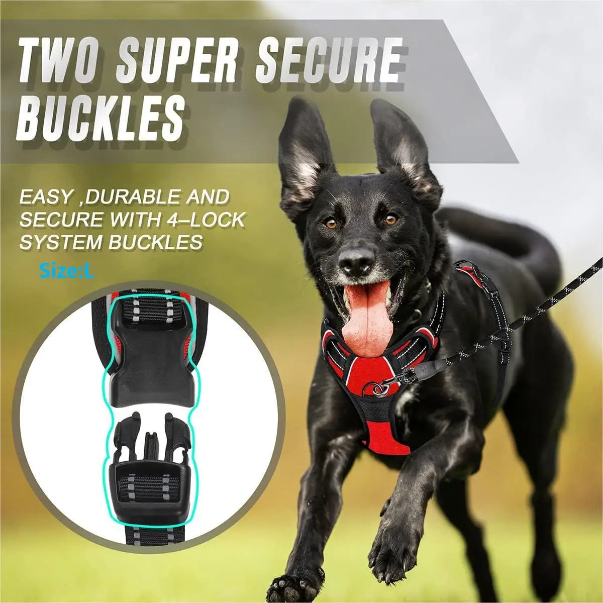Avyrn StrideEase™ — No-Pull Front Clip Harness