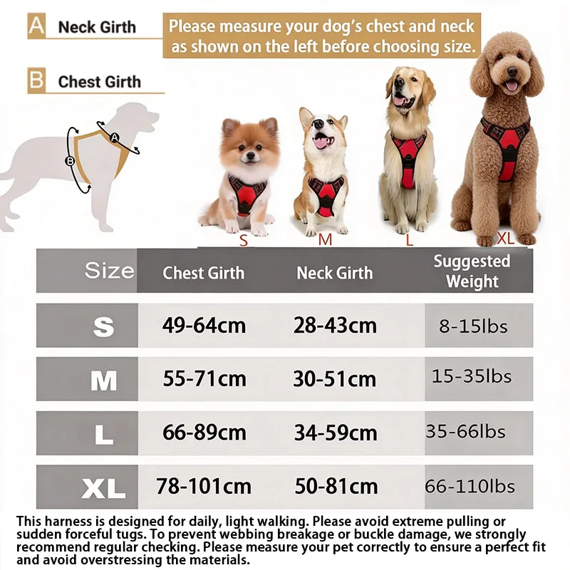 Avyrn StrideEase™ — No-Pull Front Clip Harness