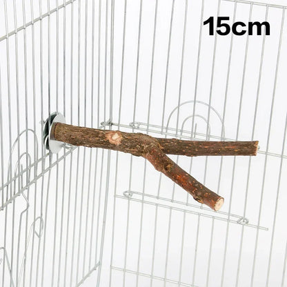 1pcs 15/20/30cm Birds Accessories Bird Cage Sticks Wooden Stuff Stand Tree Branch Perches Accessories For Birds Vogel Stokjes
