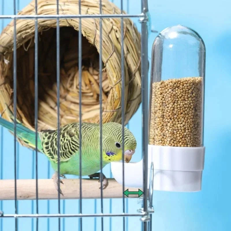 Hanging Pet Feeder Water Dispenser Pet Bird Food Box Squirrel Parrot Cage Accessories Birds Supplies