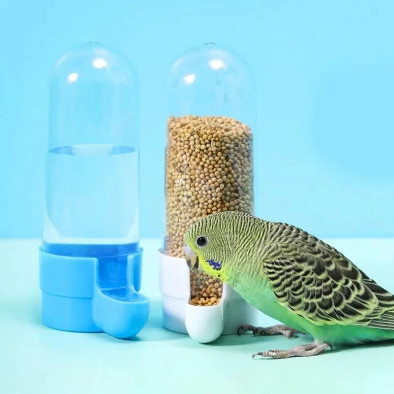 Hanging Pet Feeder Water Dispenser Pet Bird Food Box Squirrel Parrot Cage Accessories Birds Supplies