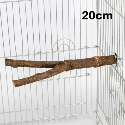 1pcs 15/20/30cm Birds Accessories Bird Cage Sticks Wooden Stuff Stand Tree Branch Perches Accessories For Birds Vogel Stokjes