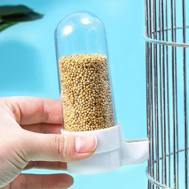 Hanging Pet Feeder Water Dispenser Pet Bird Food Box Squirrel Parrot Cage Accessories Birds Supplies