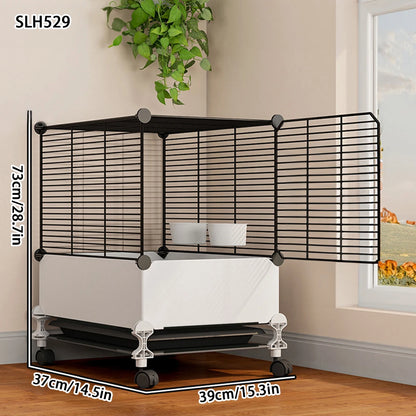 Large Splash-Proof Birdcage for Parrots, Cockatiels, Mynas, Large Thrushes, Budgerigars, and Finches - Luxurious Ornamental Villa