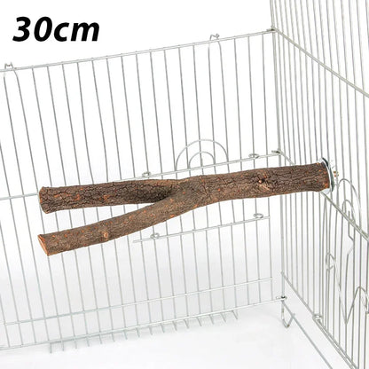1pcs 15/20/30cm Birds Accessories Bird Cage Sticks Wooden Stuff Stand Tree Branch Perches Accessories For Birds Vogel Stokjes