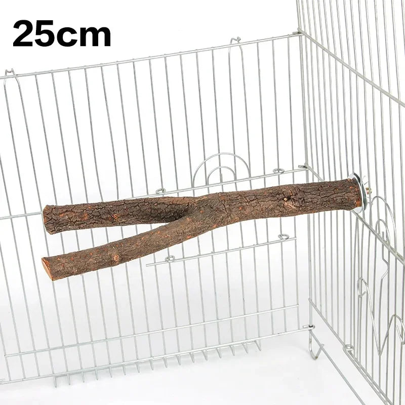 1pcs 15/20/30cm Birds Accessories Bird Cage Sticks Wooden Stuff Stand Tree Branch Perches Accessories For Birds Vogel Stokjes