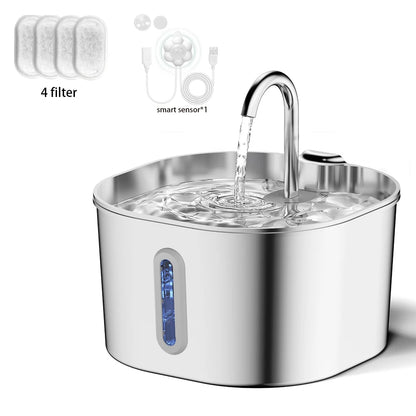 Avyrn ClearFlow™ — 2.2L Filtered Automatic Pet Fountain