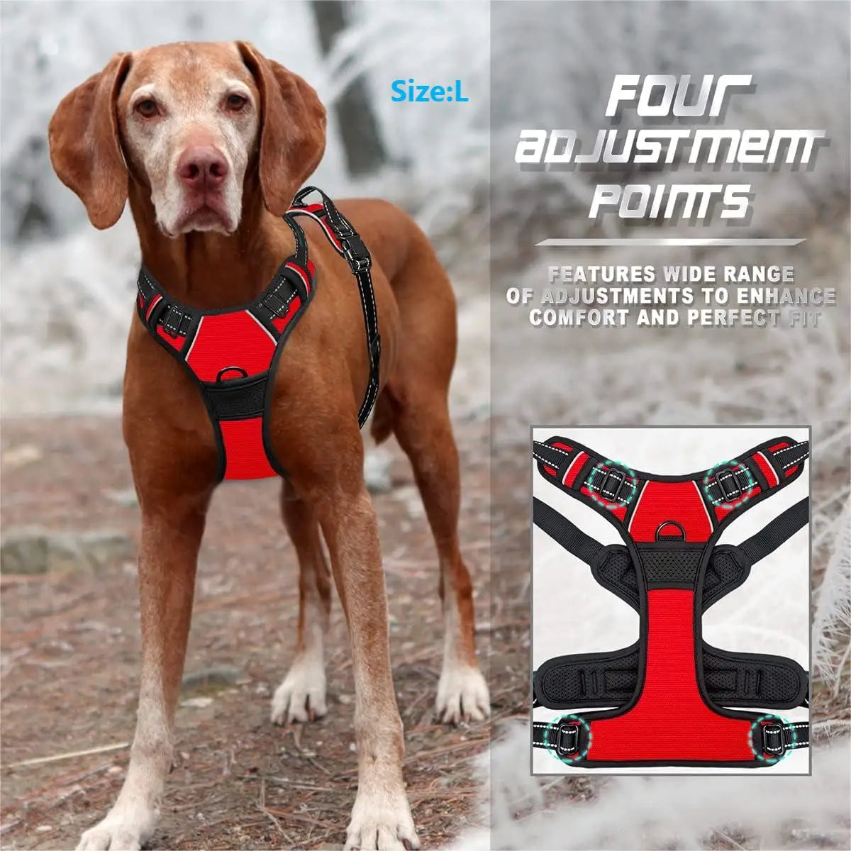 Avyrn StrideEase™ — No-Pull Front Clip Harness